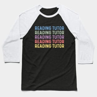 reading tutor women thank you appreciation reading tutor Baseball T-Shirt